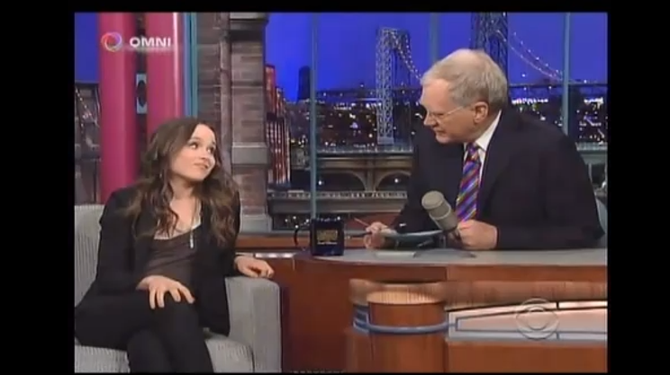 Ellen Page on Letterman discussing Super, Halifax