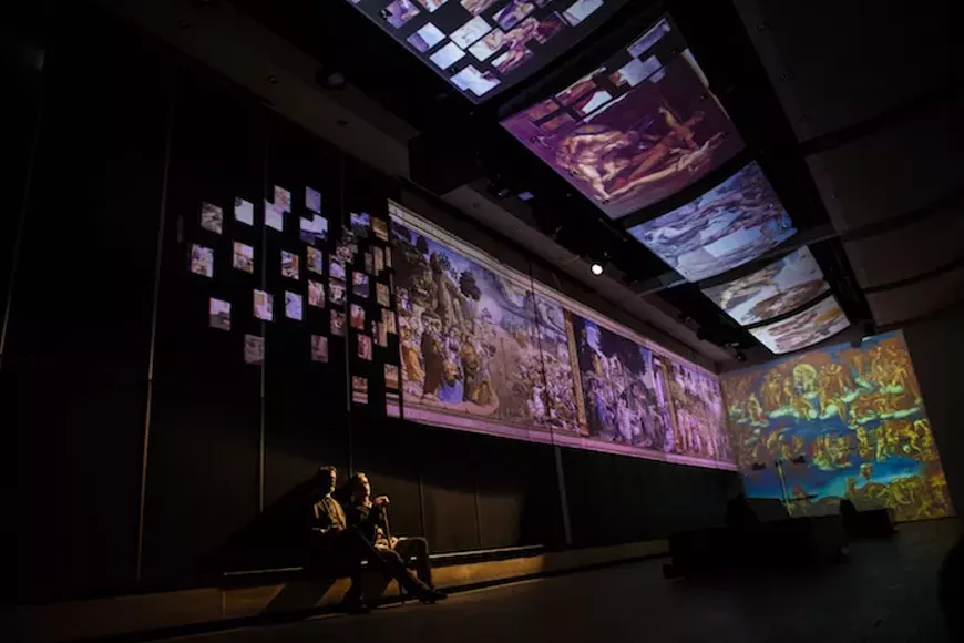 For Unconscious at the Sistine Chapel, projection designer Daniel Oulton transformed the Central Library&rsquo;s Paul O&rsquo;Regan Hall into a clever replica of the namesake church.