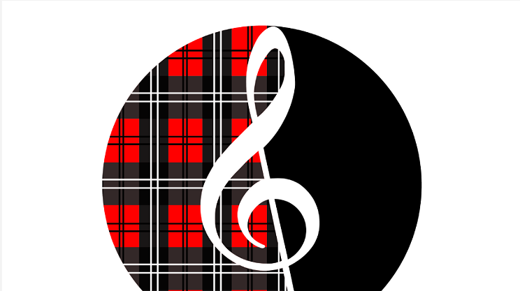 Image: Plaid and Black