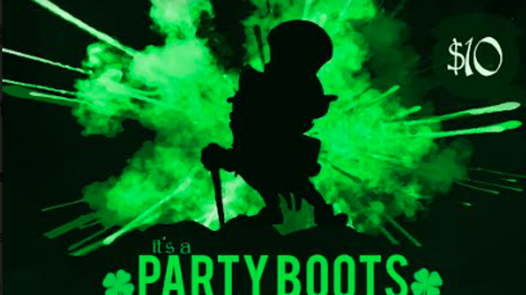 A Party Boots St. Patrick's Day feat. Party Boots, Wille Stratton & The Freestars, The Barrowdowns, Aisling Highland Dancers and more