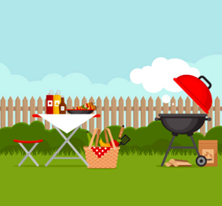 Image: Downtown barbecue