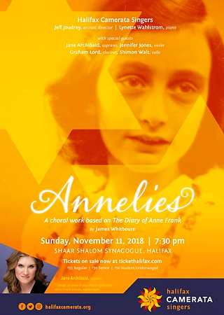 Image: Annelies: A choral work based on The Diary of Anne Frank
