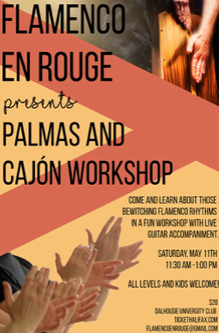 Image: Flamenco en Rouge presents Palmas and Caj&oacute;n Workshop