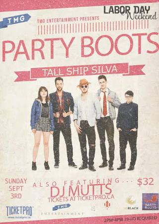 Party Boots w/DJ Mutts Labour Day weekend party