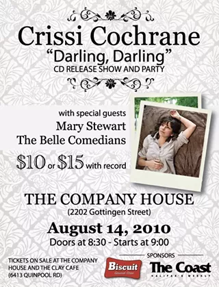 Image: Win a pair of tickets to Crissi Cochrane's CD Release and a copy of her album "Darling, Darling"!