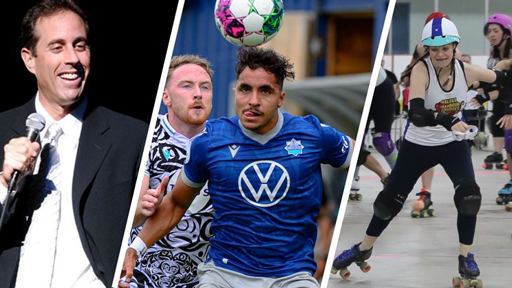 Comedian Jerry Seinfeld performs in Halifax this weekend. The Halifax Wanderers host Vancouver FC, and the Anchor City Rollers return to action in Halifax for the first time since 2019.