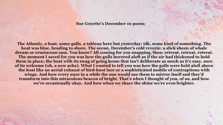 An advent calendar of poetry: December 10