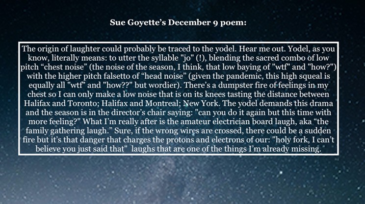 An advent calendar of poetry: December 9