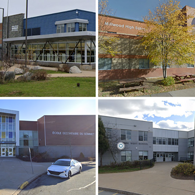 Three Halifax schools dismiss students early on Tuesday following "unfounded" threats, while investigations into those responsible is ongoing