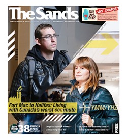 Cover of the Fort McMurray special issue, titled The Sands rather than The Coast