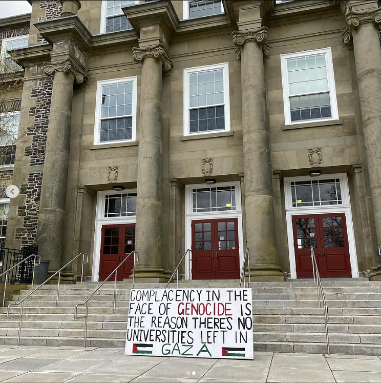 The coalition of students' encampment on Dal campus reached week three on Sunday, June 2. They are demanding their five Halifax universities disclose and divest from their financial and academic ties with Israel.