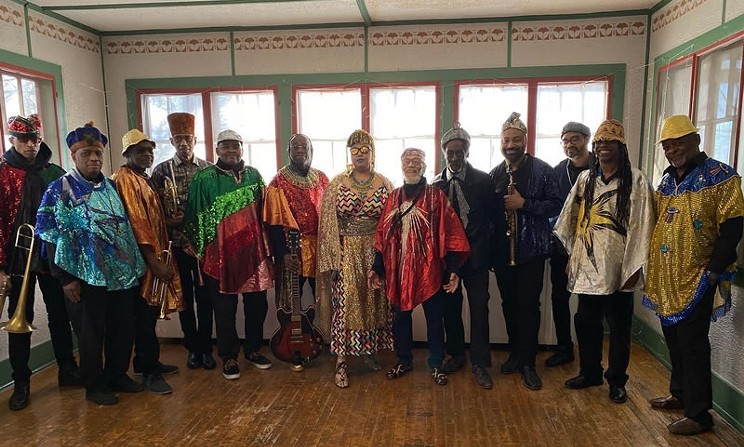 A shot of the Arkestra, via the band's website.