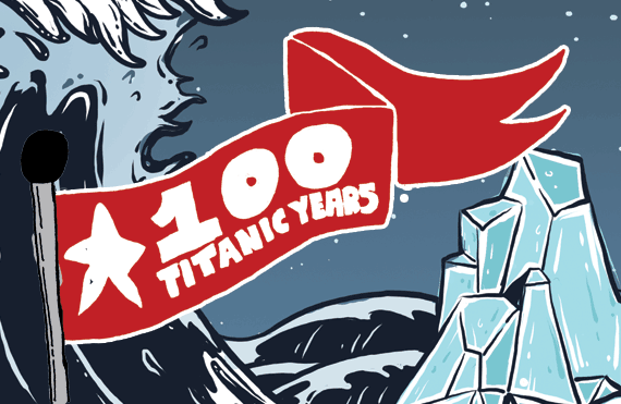 Image: Map of notable Titanic sites