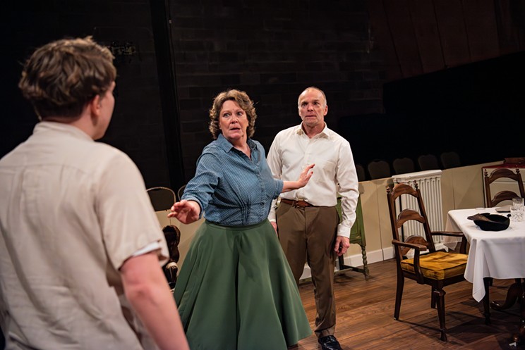 Lou Campbell as Ben Mercer, Shelley Thompson as Mary Mercer and Hugh Thompson as Jacob Mercer in Matchstick Theatre's staging of "Leaving Home."