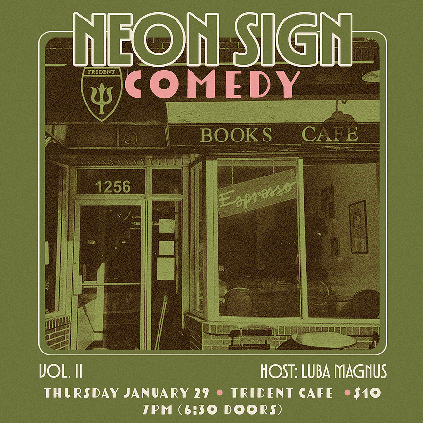 Neon Sign Comedy Poster