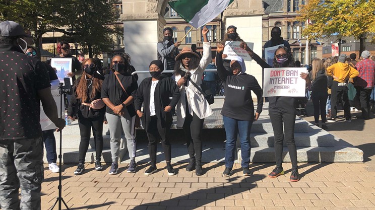 Nigerians in Halifax call for an end to police brutality in Nigeria