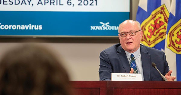 Top doc Strang on the loosened rules: “the situation in Nova Scotia could change quickly if we let our guard down.” COMMUNICATIONS NOVA SCOTIA