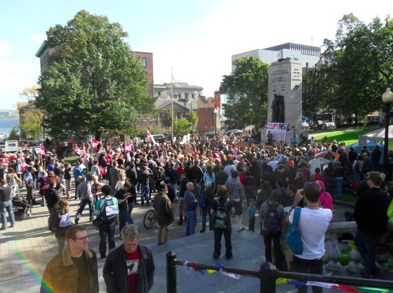 Occupy Nova Scotia takes to Grand Parade