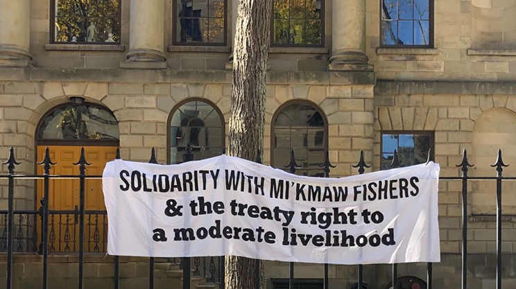 Rally Sunday in Halifax in support of Indigenous fisherfolks