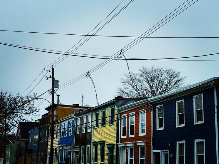Coloured homes in Halifax's north end. Come September 2023, short-term rentals in the north end and other residential areas will be limited to a host's primary residence.