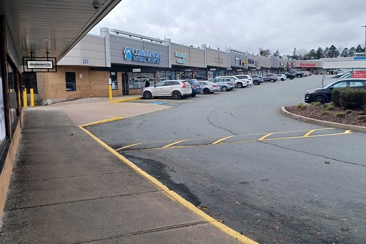 One of Cole Harbour's main attractions, a strip mall, in all its glory.