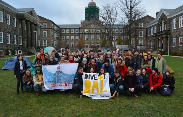 Student-led campout put divestment back on the table at Dalhousie
