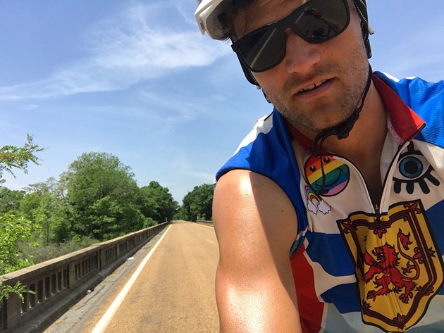 Rich Aucoin bike blog #7: Little Rock, AK to Memphis, TN