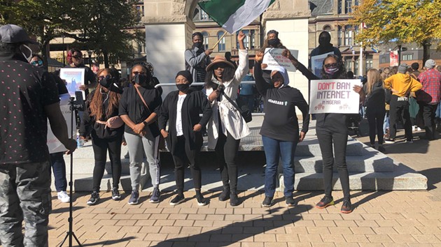 Nigerians in Halifax call for an end to police brutality in Nigeria