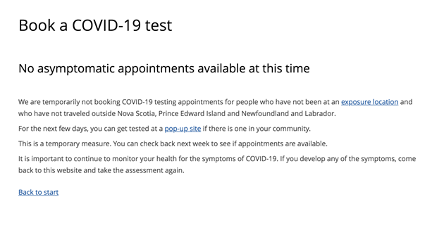 Nova Scotia has 45,000 backlogged COVID-19 tests