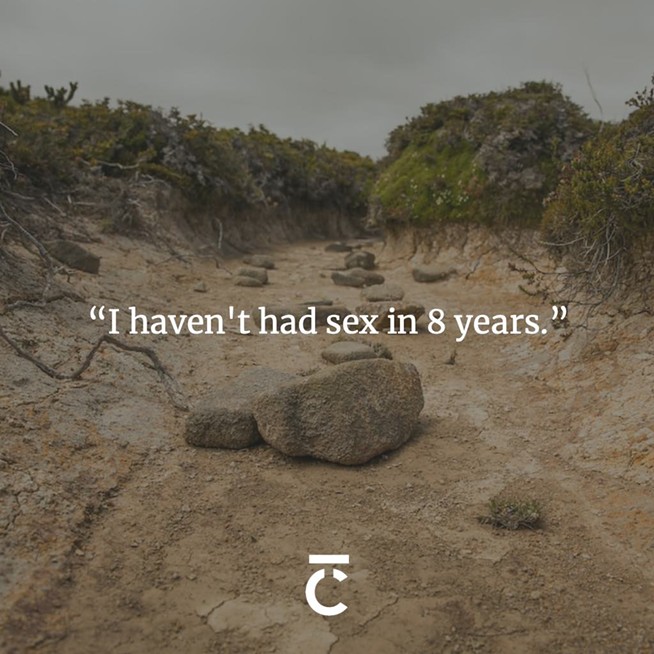 “I haven't had sex in 8 years.” River bed that's gone dry from drought. The Coast's 2023 Sex + Dating Survey.