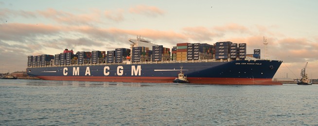 An old USSR ship and a massive container ship arrive in Halifax Harbour this week