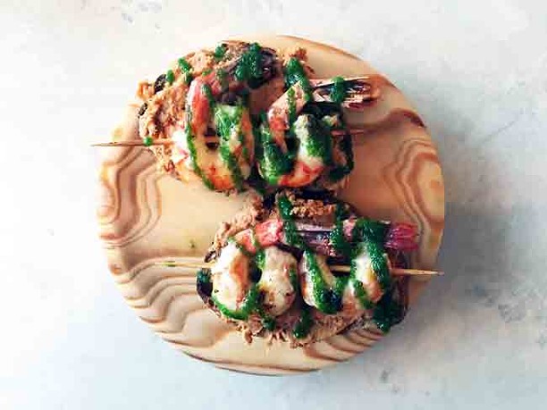 Dish of the month: ’Nduja and shrimp pintxo at Highwayman