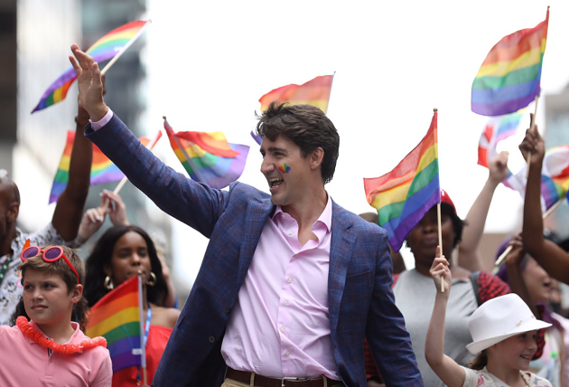 Trudeau pinkwashing Pride parade