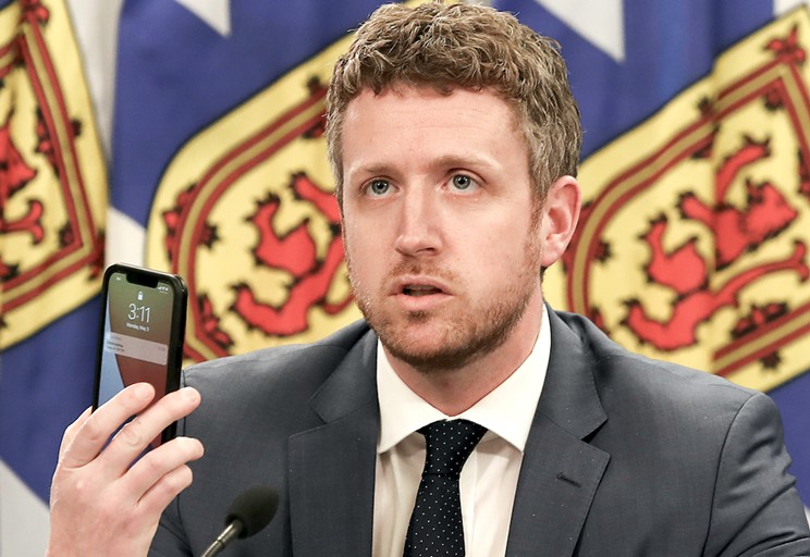 The young premier with a phone is mad at young people with phones. COMMUNICATIONS NOVA SCOTIA