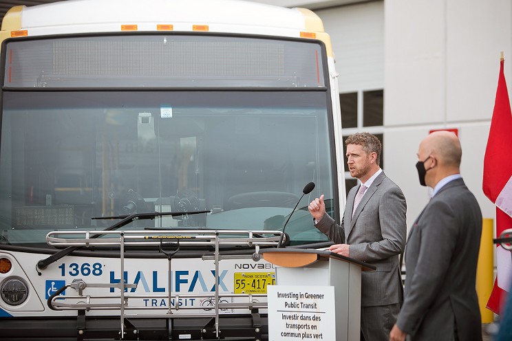 Electric buses arrived Thursday, and a provincial election call is sure to follow.