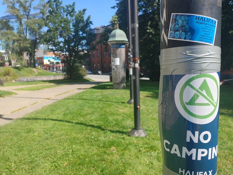 City hall picks provincial election day to enforce its rules against camping in public places.
