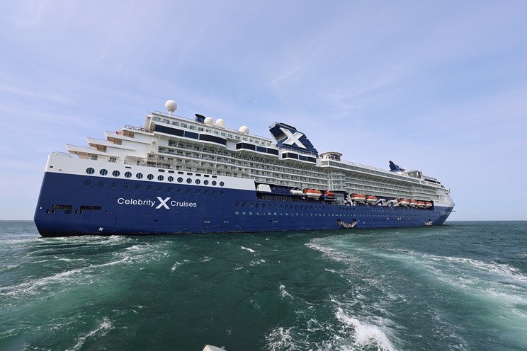 The Celebrity Summit cruise ship saw 177 passengers and crew fall ill from suspected norovirus in May 2023. It arrives in Halifax on Aug. 8, 2023.