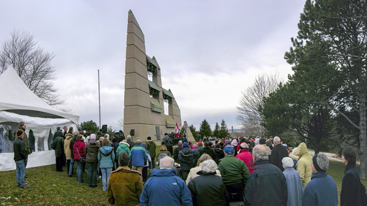 Explosive costs from 100-year memorial