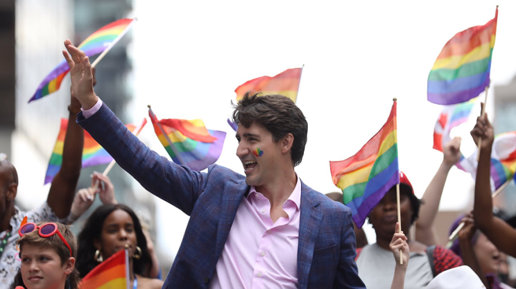Trudeau pinkwashing Pride parade