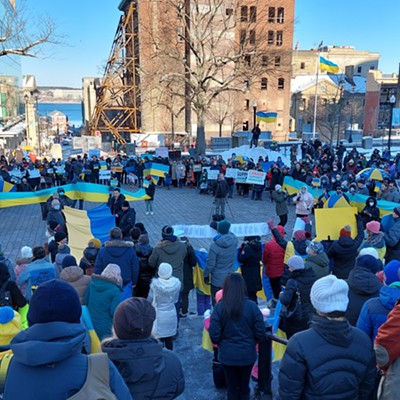 Over 200 people gather in Halifax to support Ukraine