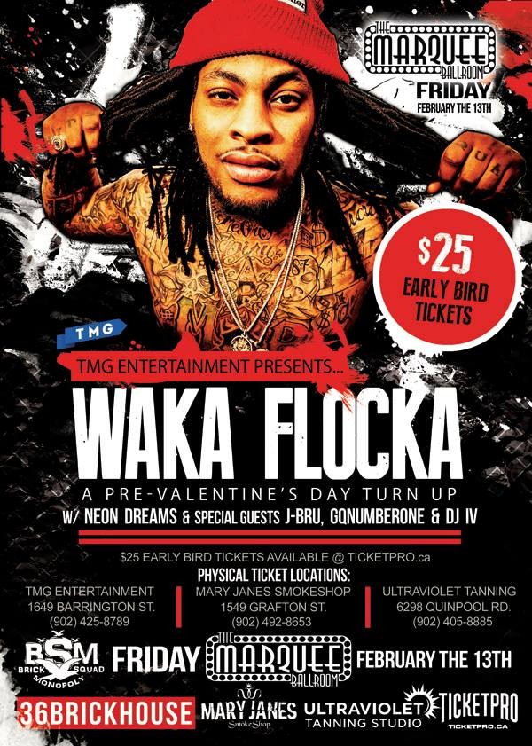 Waka Flocka Flame in Halifax February 13