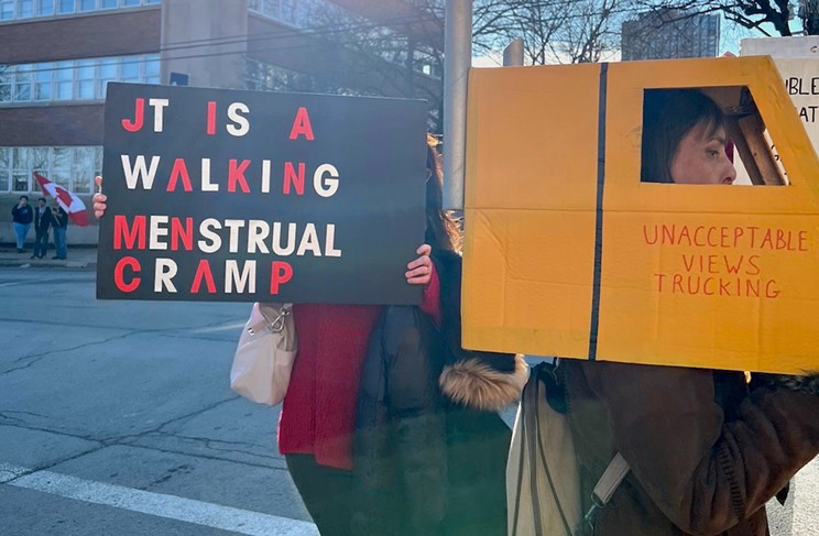 "Freedom Convoy" supporters in Halifax had a message for Justin Trudeau, but who's cramping whose style now that he's invoked the Emergencies Act?
