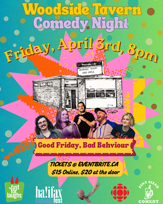 Image: Woodside Tavern Comedy Night! April 3rd